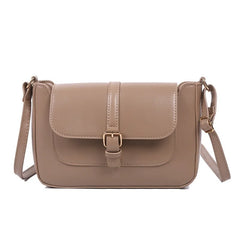 Vintage Small Flap Messenger Bag PU Leather Women Shoulder Crossbody Bag