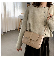 Vintage Small Flap Messenger Bag PU Leather Women Shoulder Crossbody Bag