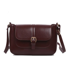 Vintage Small Flap Messenger Bag PU Leather Women Shoulder Crossbody Bag