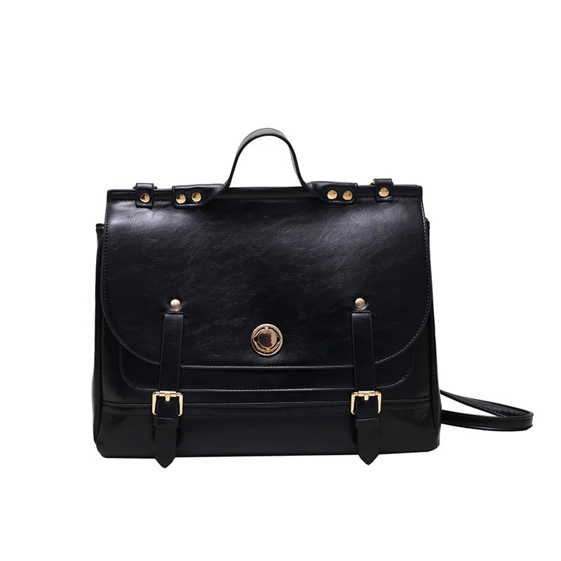 Vintage Style Women Backpacks Handbags Female Ladies Artificial Leather