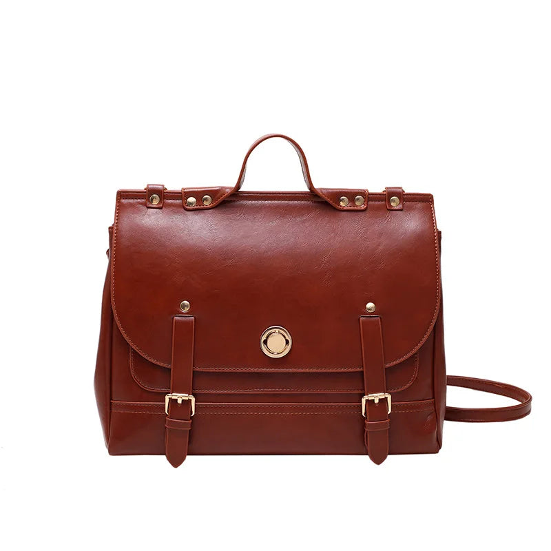Vintage Style Women Backpacks Handbags Female Ladies Artificial Leather