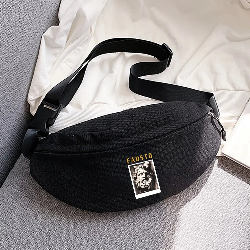 Samurai Printing Waist Bag Outdoor Sports Running Cycling Chest Bag