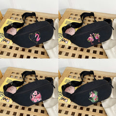 Flamingo Series Waist Belt Bag Travel Packs Crossbody Organizer