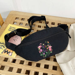 Flamingo Series Waist Belt Bag Travel Packs Crossbody Organizer