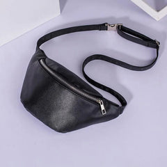 Women Waist Pack PU Leather Fanny Pack Belt Bag Casual Female Chest Bags