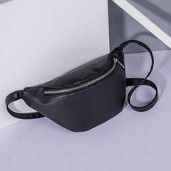 Women Waist Pack PU Leather Fanny Pack Belt Bag Casual Female Chest Bags