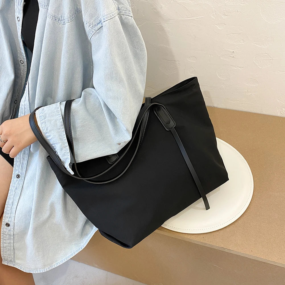 Waterproof Nylon Handbag Women Large Capacity Shoulder Bags