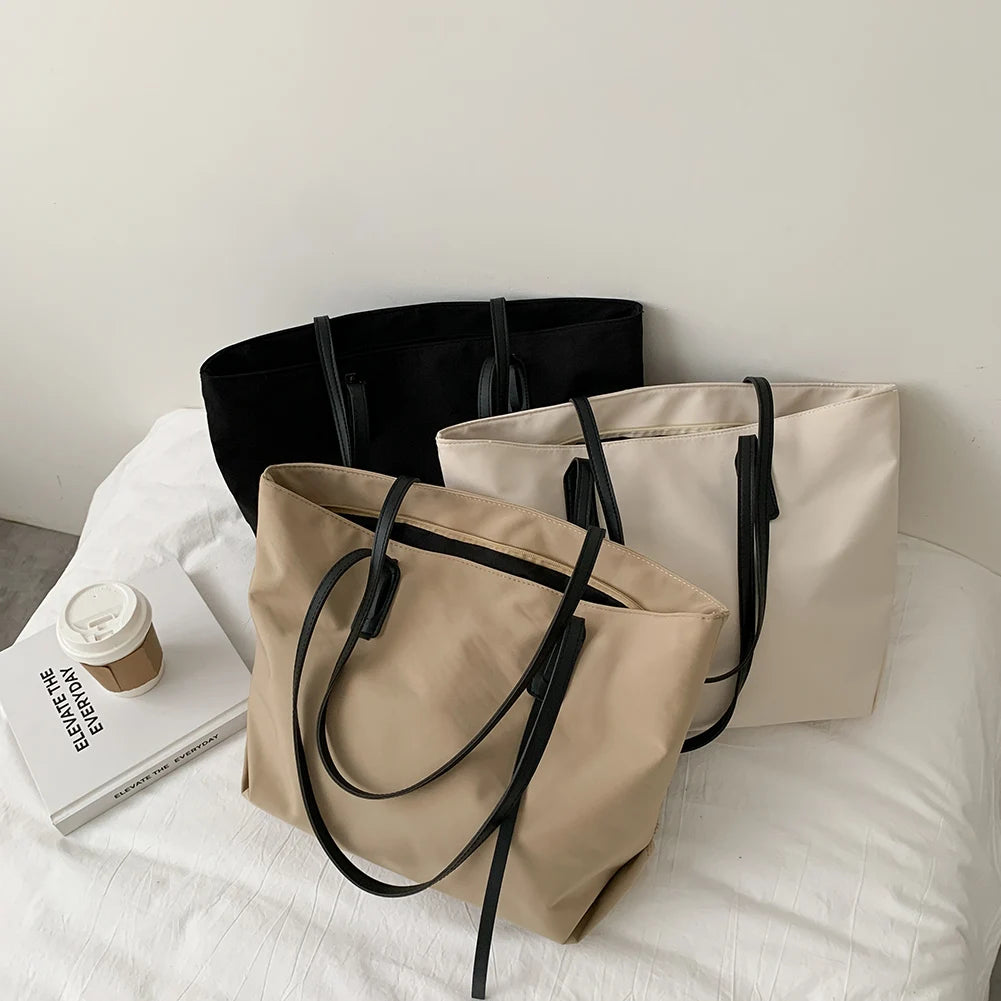 Waterproof Nylon Handbag Women Large Capacity Shoulder Bags