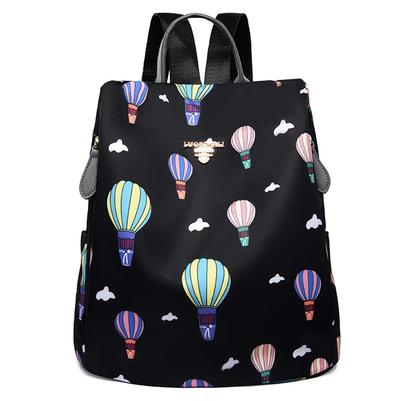 Waterproof Oxford Women Backpack Anti-theft Lady Backpack School Bag