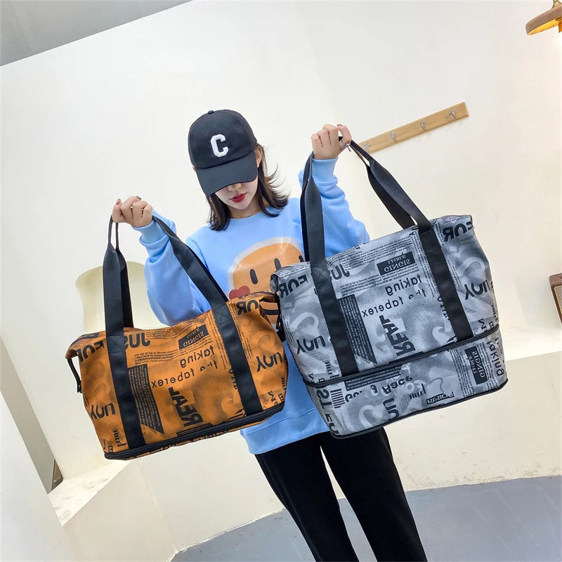 Waterproof Travel Bags Handbag Oxford Cloth Canvas Shoulder Bag