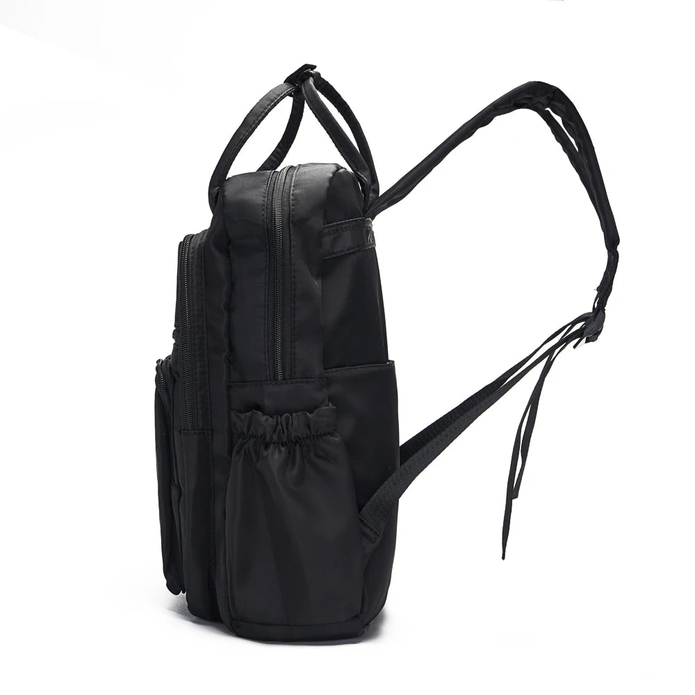 Waterproof Nylon Backpack for Teen Girl School Bag Tote Soft Handle Shoulder Han