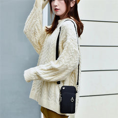 Mini Phone Shoulder Bag Multi-Function Outdoor Earphone Pouch