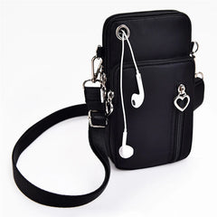 Mini Phone Shoulder Bag Multi-Function Outdoor Earphone Pouch
