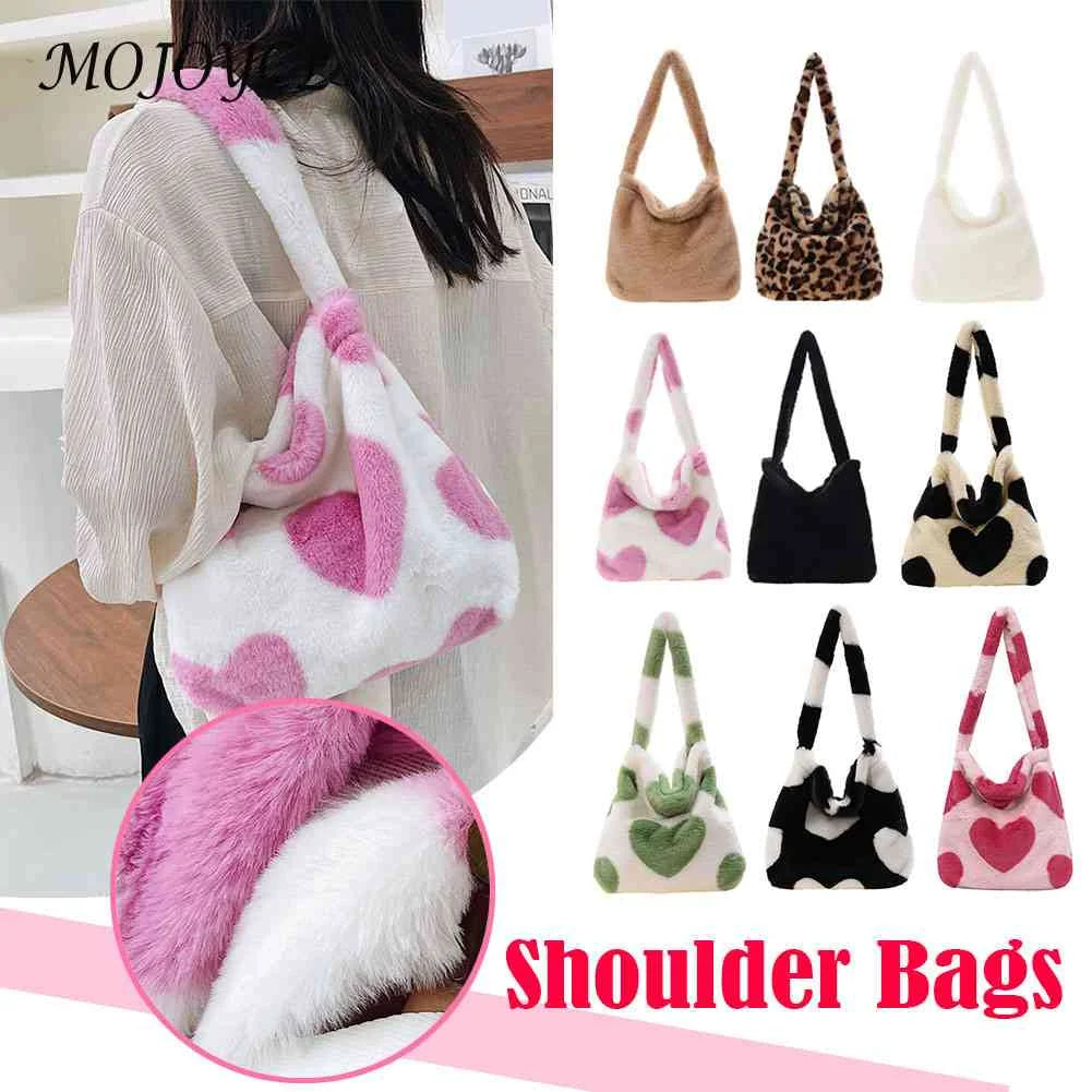 Love Heart Underarm Shoulder Bag Casual Female Lady Shoulder Bags