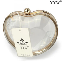 Transparent Acrylic Box Clutch Bag for Party Wedding Shoulder Bag