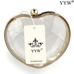 Transparent Acrylic Box Clutch Bag for Party Wedding Shoulder Bag