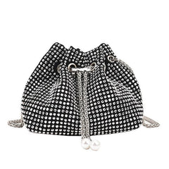 Rhinestone Armpit Chain Handbag Evening Crossbody Clutch