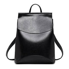 Women Leather Backpack for Teenage Girls School