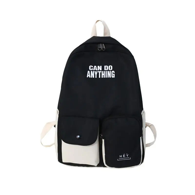Nylon Shoulder Bag for Teenage Girls Waterproof School Bag Large Capacity