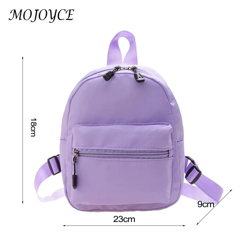 Women Backpack Solid Preppy Style Large Capacity Travel Rucksack