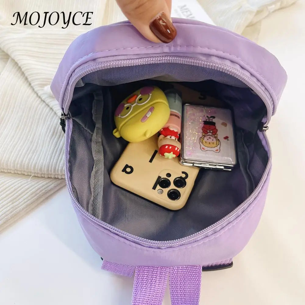 Women Backpack Solid Preppy Style Large Capacity Travel Rucksack