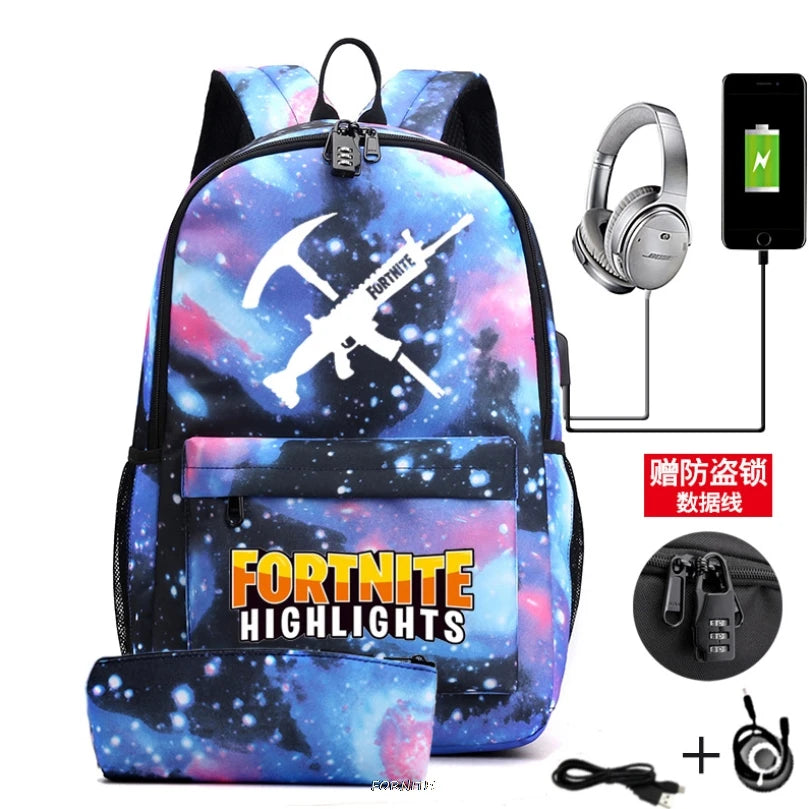 School Backpack Set for Teen Girls - 2 Pack Kids School Bags