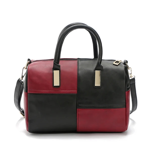 Women Leather Shoulder Bag Boston Handbag