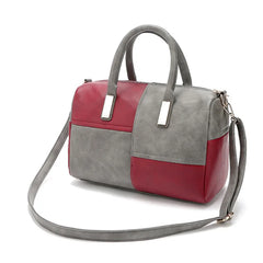 Women Leather Shoulder Bag Boston Handbag