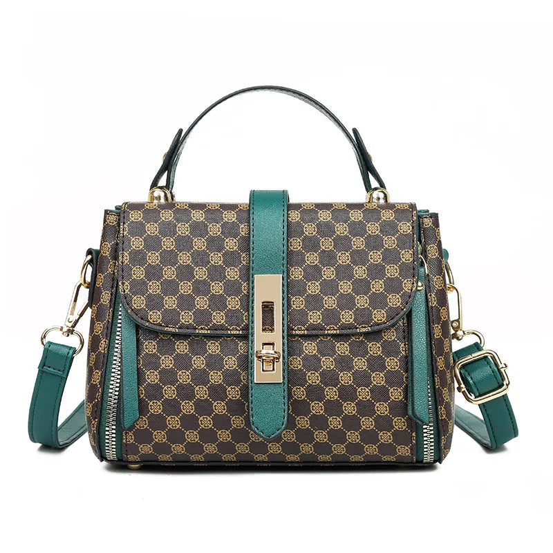 Women Leather Handbag PU Shoulder Bag Small Flap Crossbody Messenger Bag