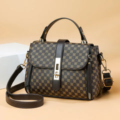 Women Leather Handbag PU Shoulder Bag Small Flap Crossbody Messenger Bag