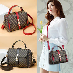Women Leather Handbag PU Shoulder Bag Small Flap Crossbody Messenger Bag