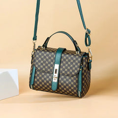 Women Leather Handbag PU Shoulder Bag Small Flap Crossbody Messenger Bag