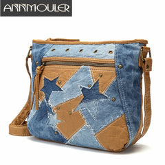 Women Shoulder Bag Star Patchwork Crossbody Purse