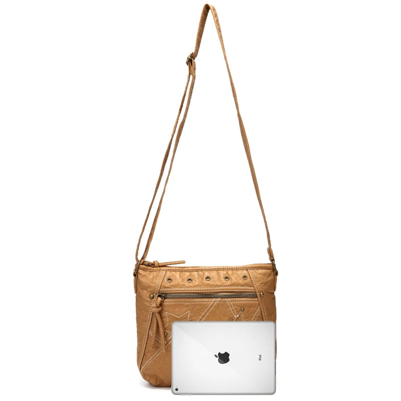 Women Shoulder Bag Star Patchwork Crossbody Purse