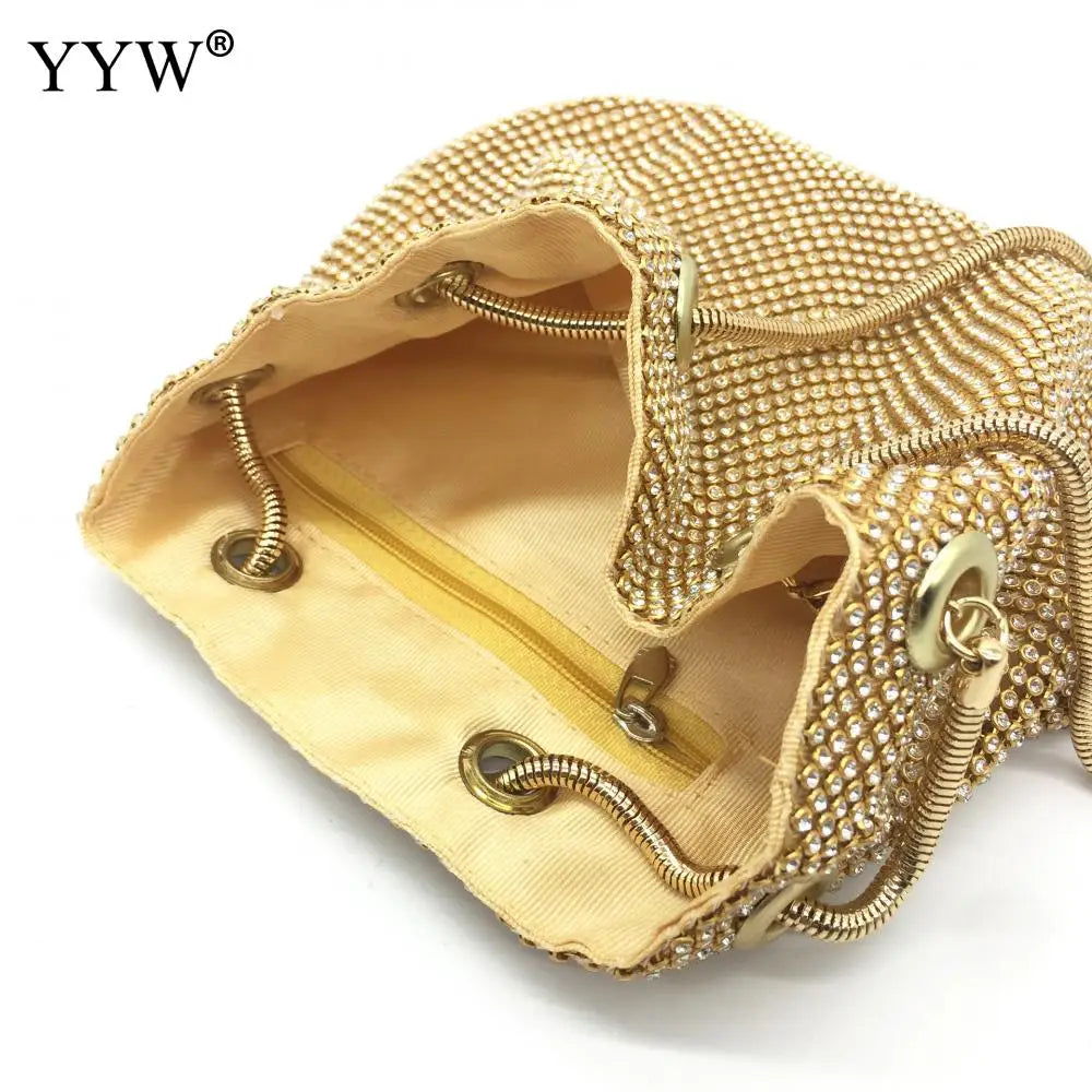 Sequin Evening Party Sliver Purse Women Bucket Shoulder Bag Crossbody Bag