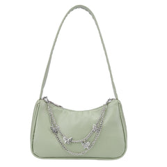 Women Butterfly Chain Shoulder Underarm Bags Casual Ladies Pure Small Purses