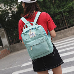 Women Canvas Backpacks Portable Shoulder Bag Waterproof School Bags