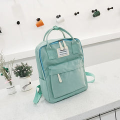 Women Canvas Backpacks Portable Shoulder Bag Waterproof School Bags