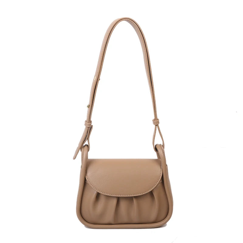 Solid Crossbody Bag for Women - Shoulder Handbag Purse Messenger Bags
