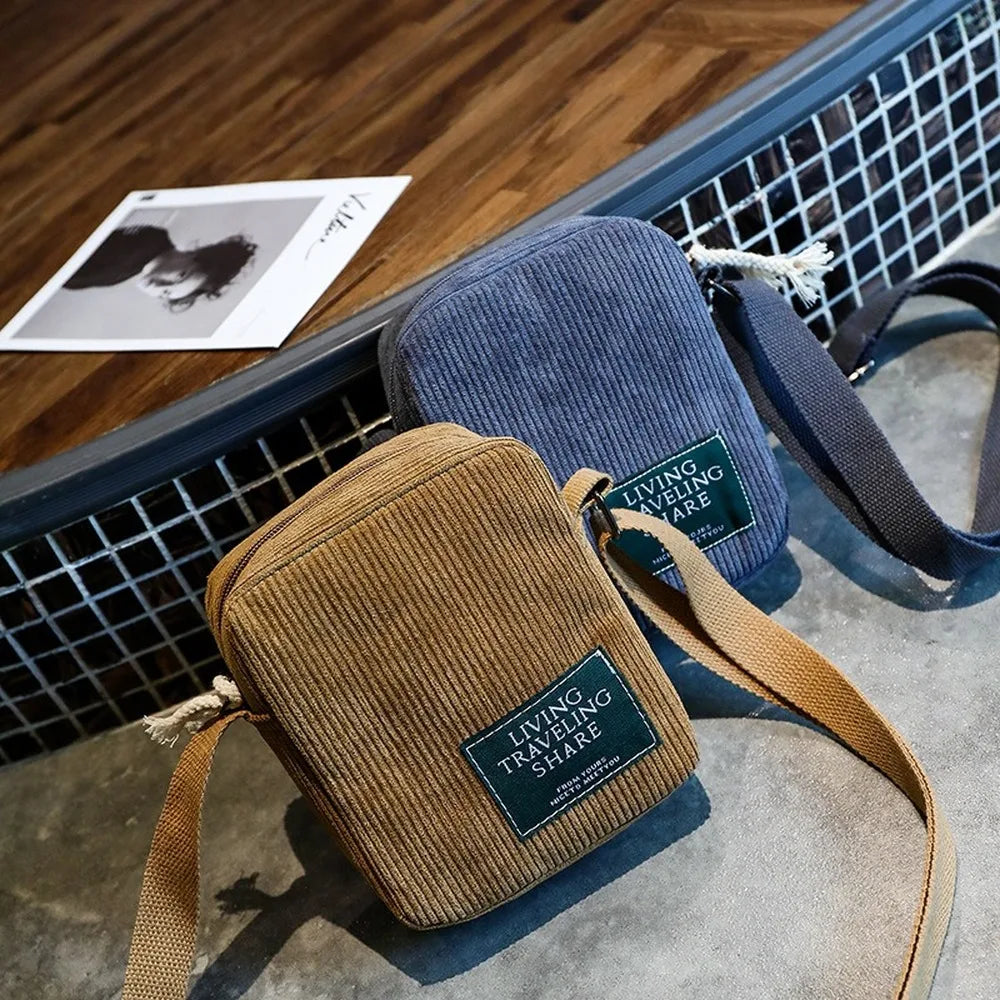 Women Crossbody Messenger Bag Shoulder Bags Ladies Casual Handbag Brown