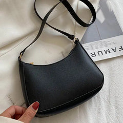 Retro Solid PU Leather Crossbody Handbag Small Square Bag