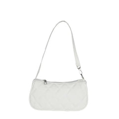 Women Geometric PU Leather Shoulder Handbag Checker Pattern