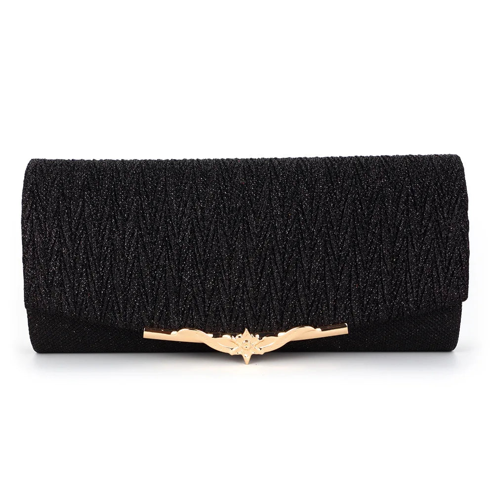 Glitter Evening Bag Wedding Clutch Handbag Chain Shoulder Bag