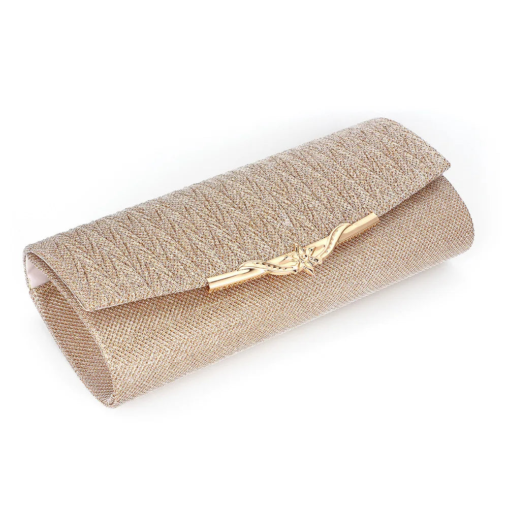 Glitter Evening Bag Wedding Clutch Handbag Chain Shoulder Bag