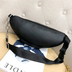 Women Faux Leather Waist Bag Cell Phone Belt Bag Fanny Pack Bum Bag