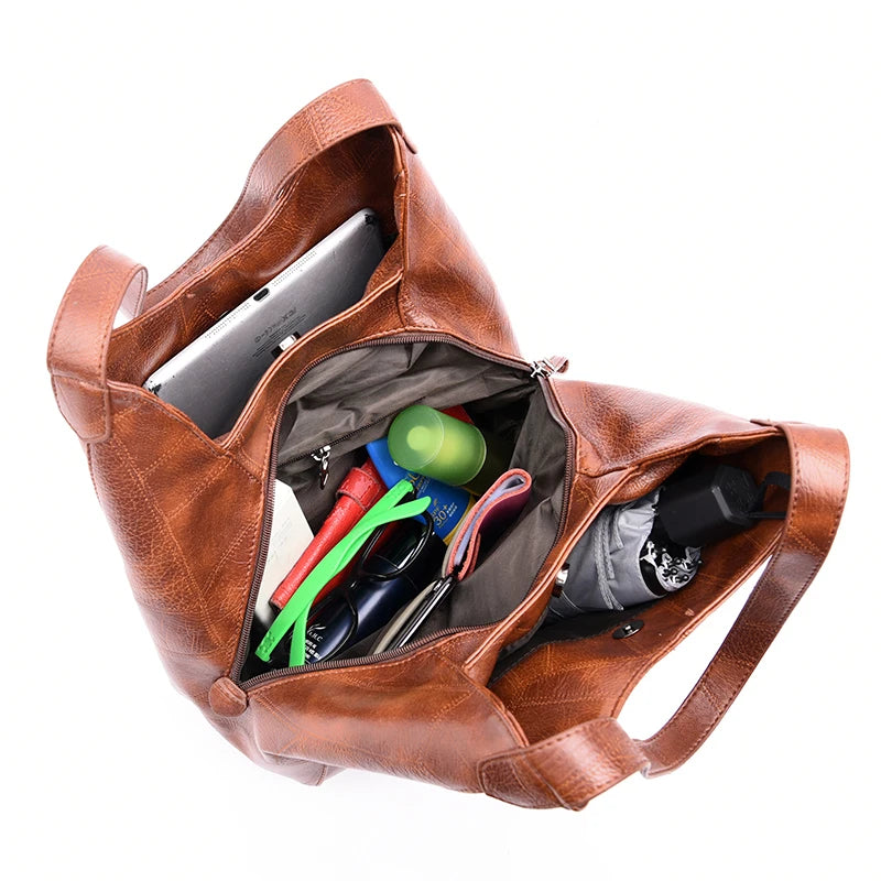 Women Handbags Three-layer Pocket Ladies Shoulder Bags Women Bag