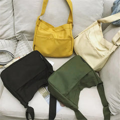 Casual Canvas Messenger Bag for Women