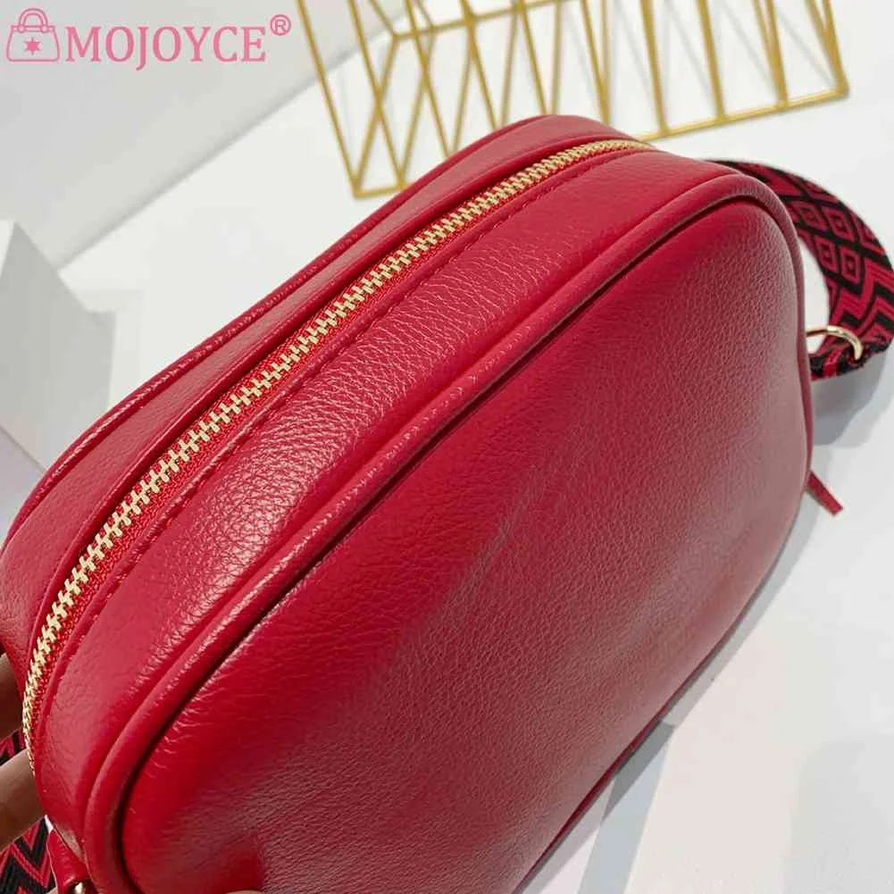 Tassel Women Messenger Bag PU Leather Wide Strap Casual Solid