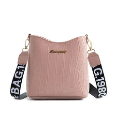 Crocodile Pu Leather Messenger Bag for Women