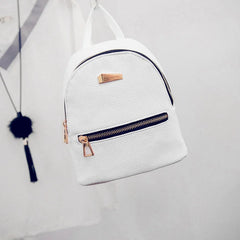 Women Mini Backpack PU Leather School Rucksack NIN668